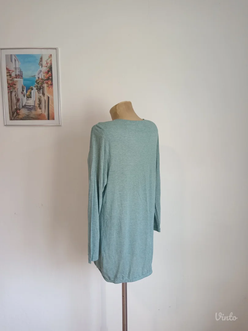 Zelena bluza na preklop