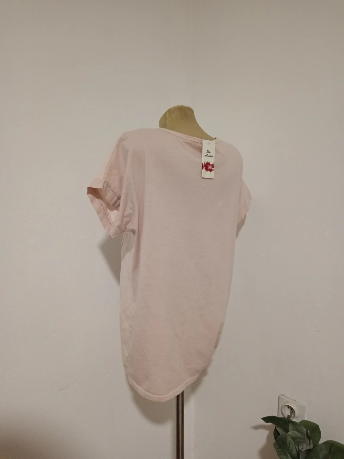 Roze bluza od viskoze i lana NOVO