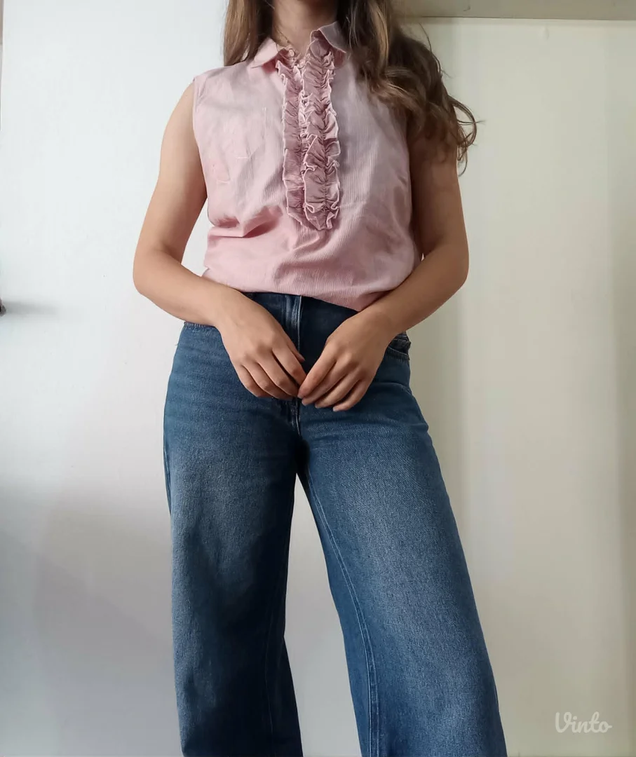 Pamučna bluza sa lanom u sebi