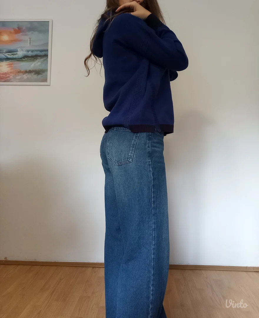 Teget duks bluza sa kapuljačom