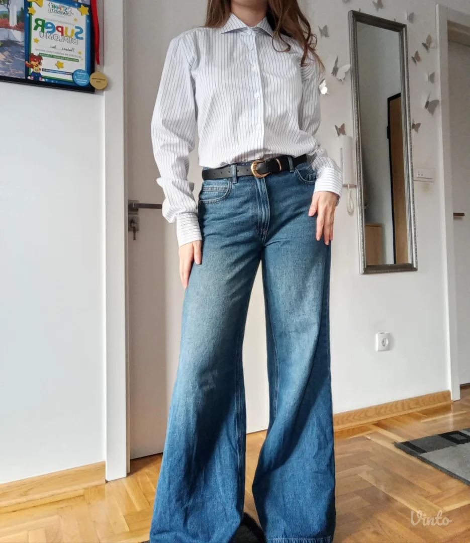 Pamučna strukirana košulja