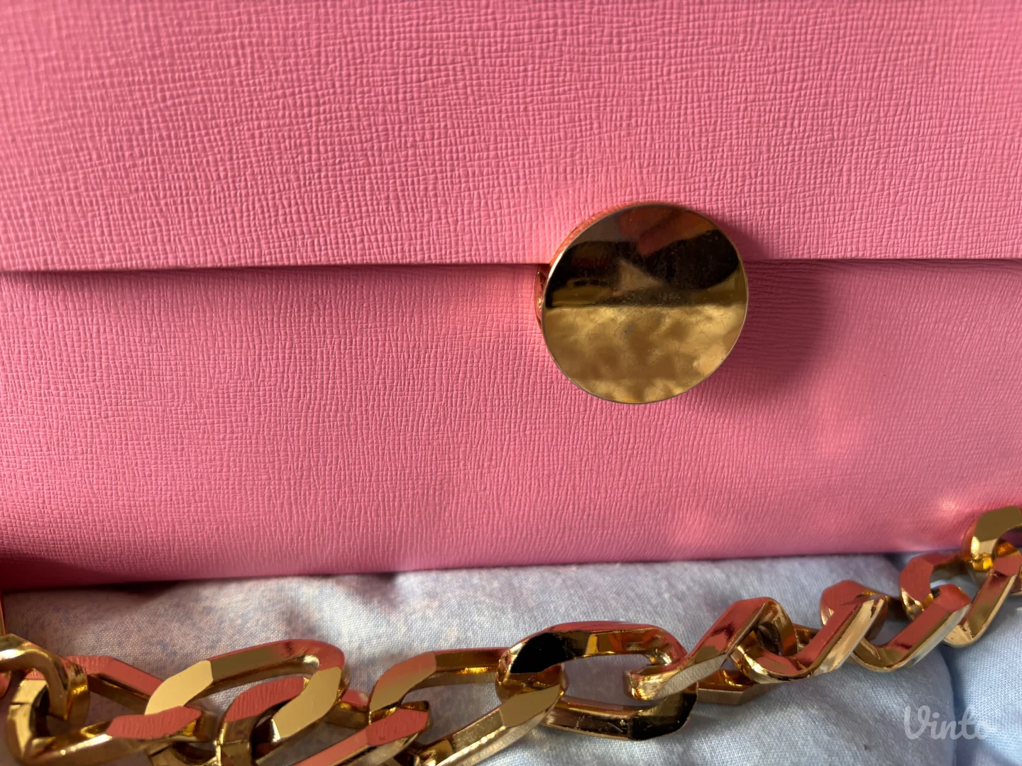 Mona kozna tasna pink