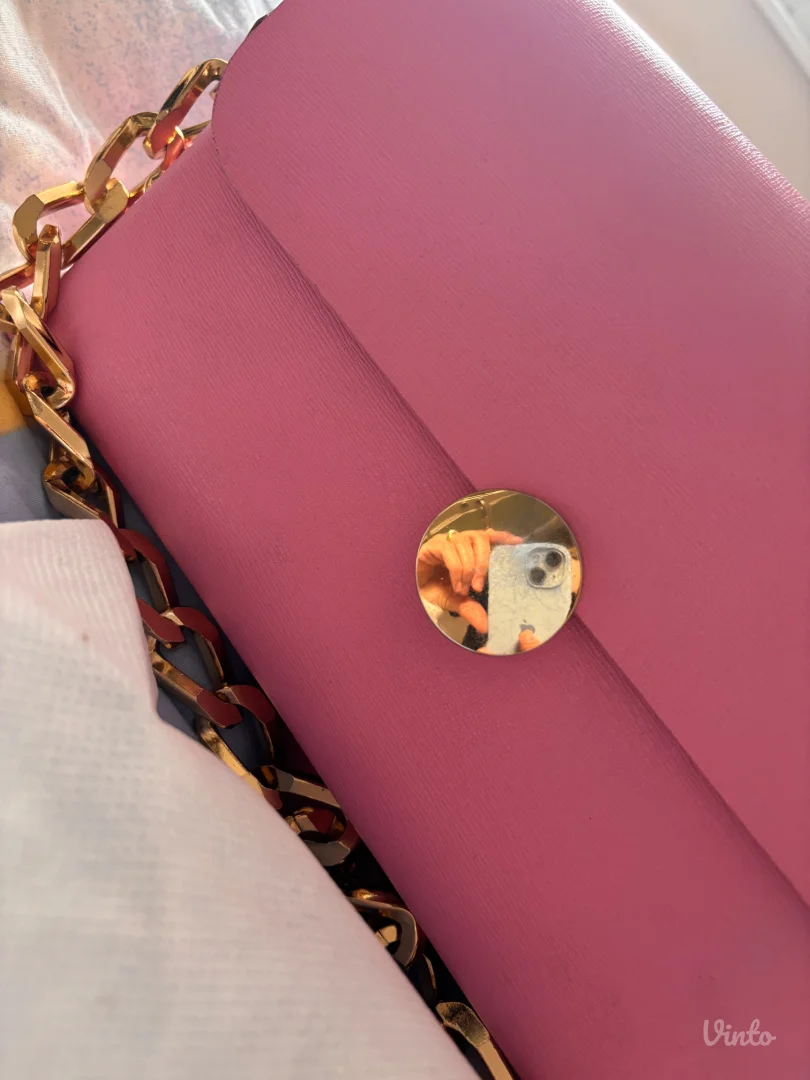Mona kozna tasna pink