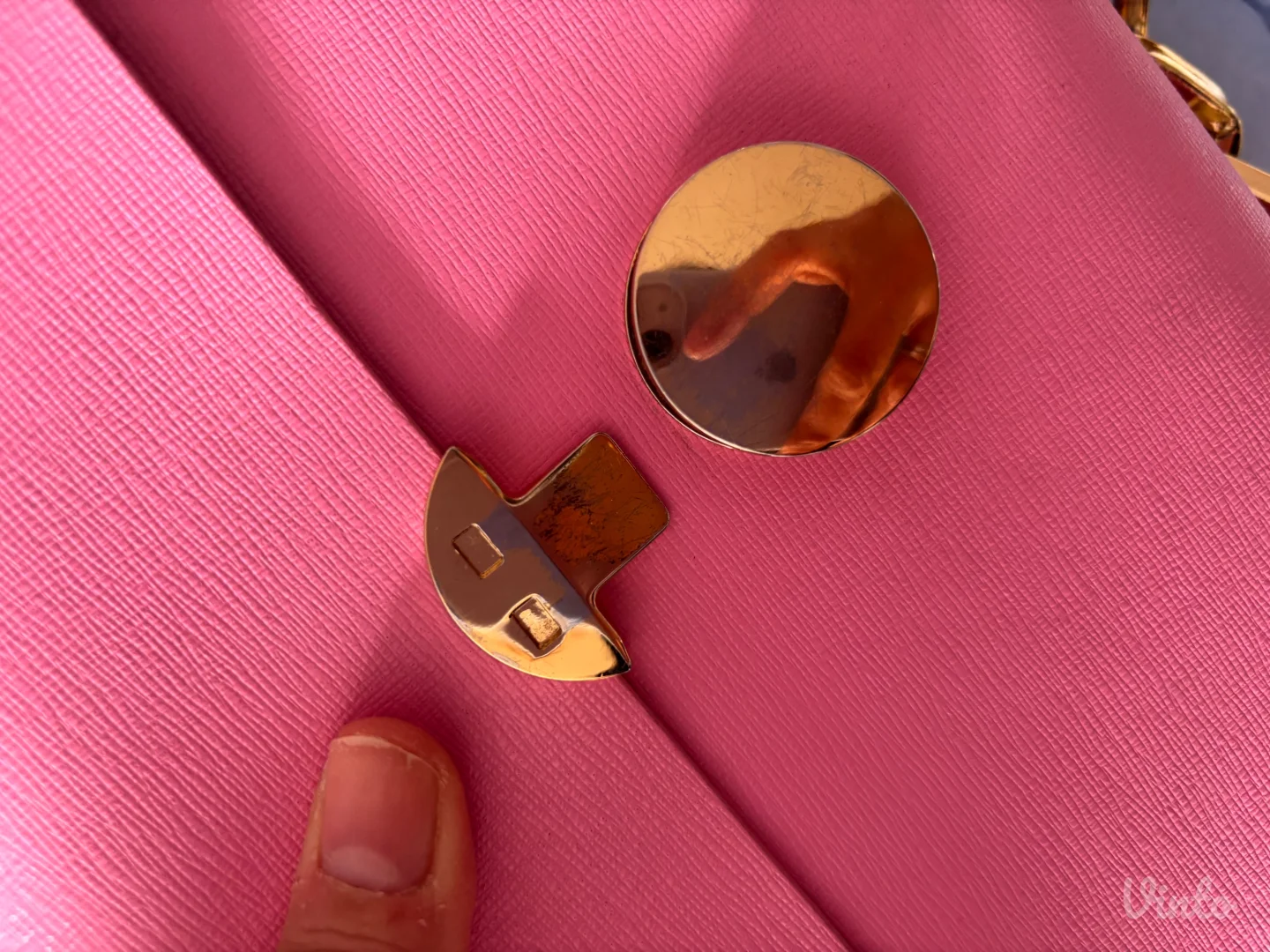 Mona kozna tasna pink