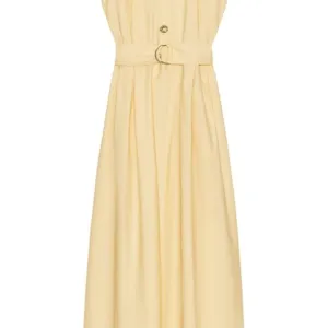 Zara midi haljina od puplina sa kaisem