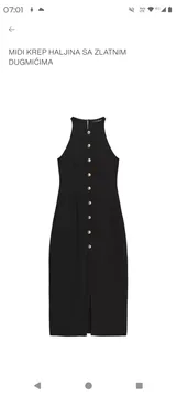 Zara midi krep haljina nova