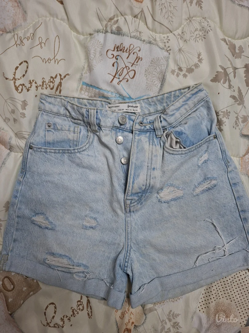 Stradivarius teksas šorts