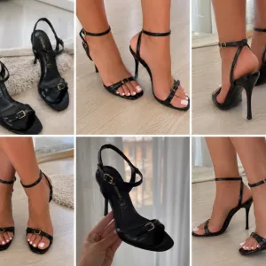 Crne elegantne sandale 38