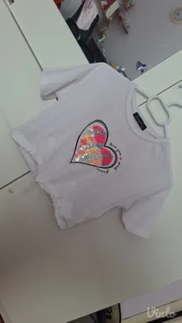 Decija bela majca sa piši-briši dizajnom