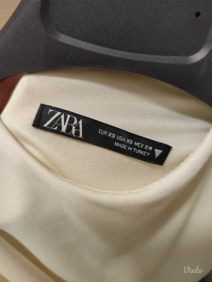 Bež/bela Zara haljina