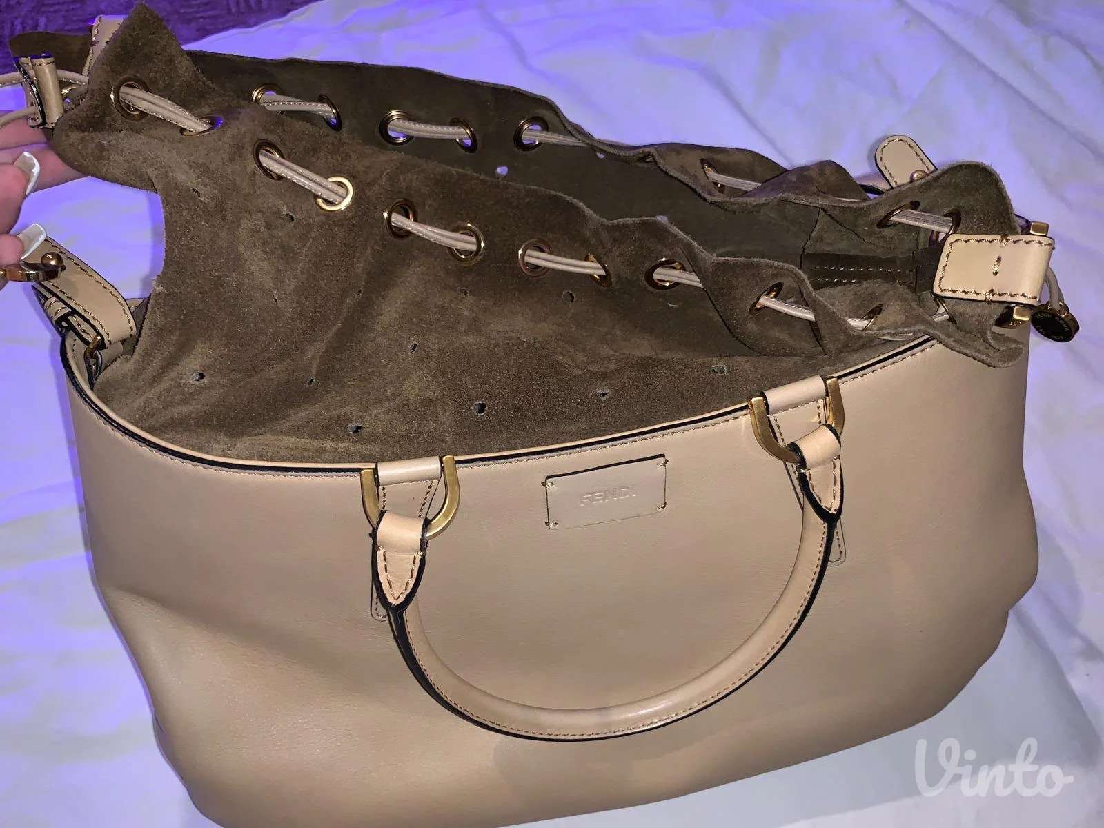 Fendi - B Fab' Leather Drawstring shoulder bag