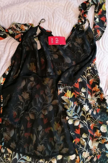 Duga cvetna haljina Novo