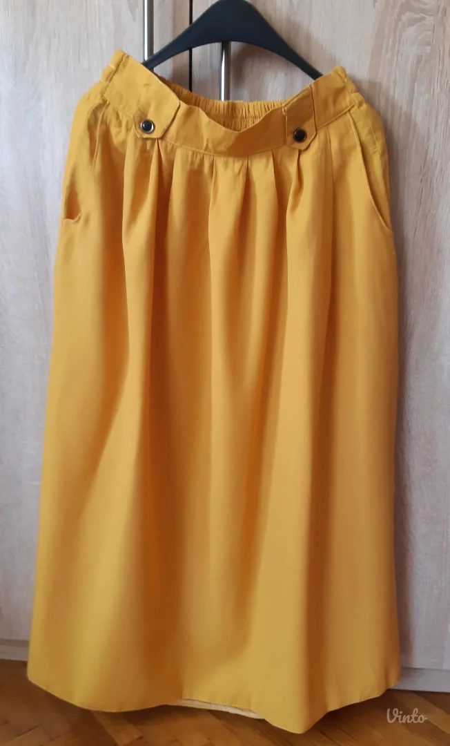 Vintage tamno zuta suknja