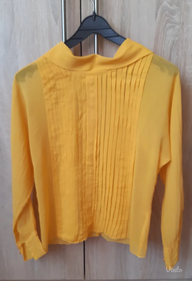 Vintage prozirna zuta kosulja