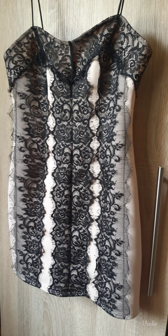 Puder roze haljina sa cipkom