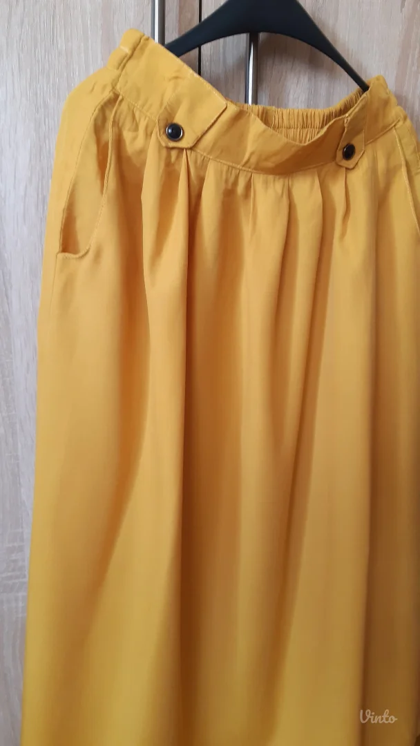 Vintage tamno zuta suknja
