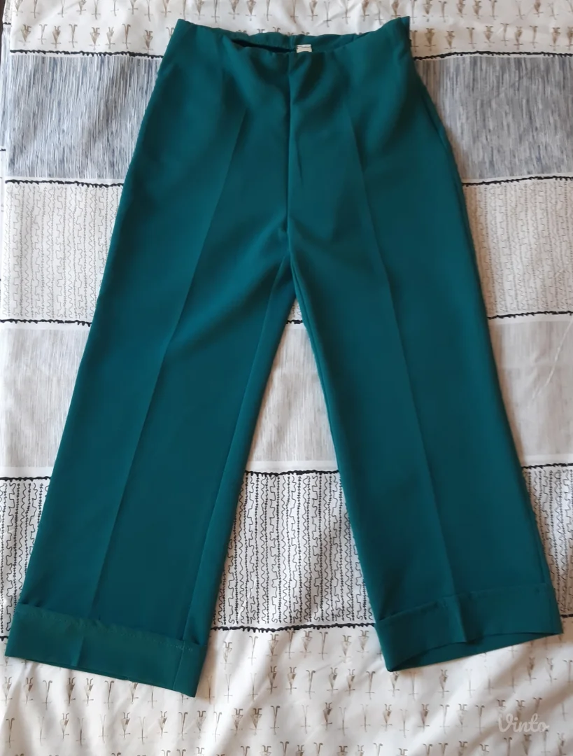 Tirkizne kapri pantalone