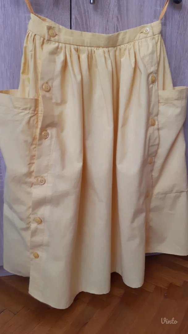 Vintage žuta suknja