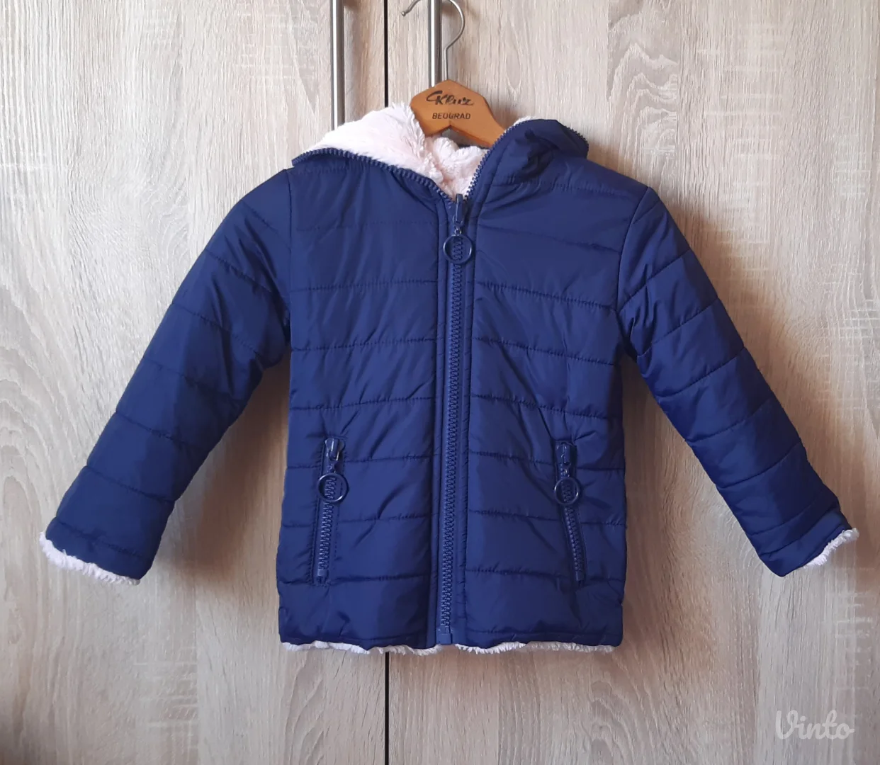 Jakna sa dva lica za devojcice