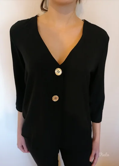 Crna bluza 3/4 rukava