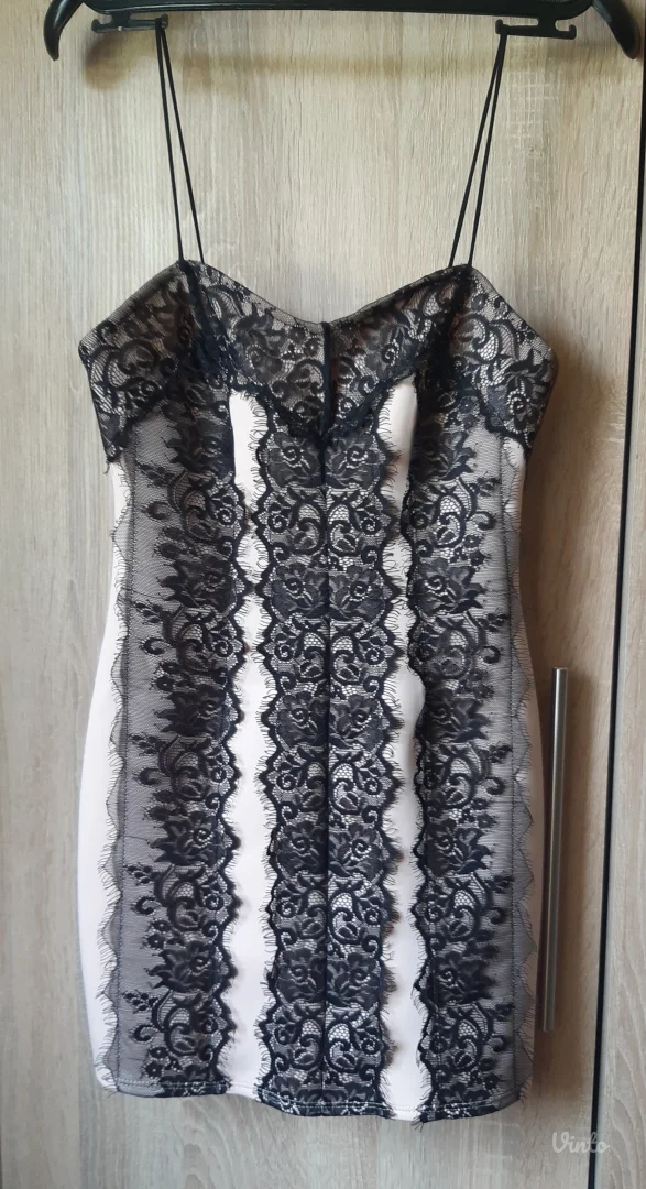 Puder roze haljina sa cipkom