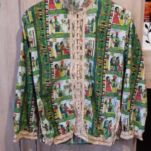 Vintage kosulja sa egipatskim motivima