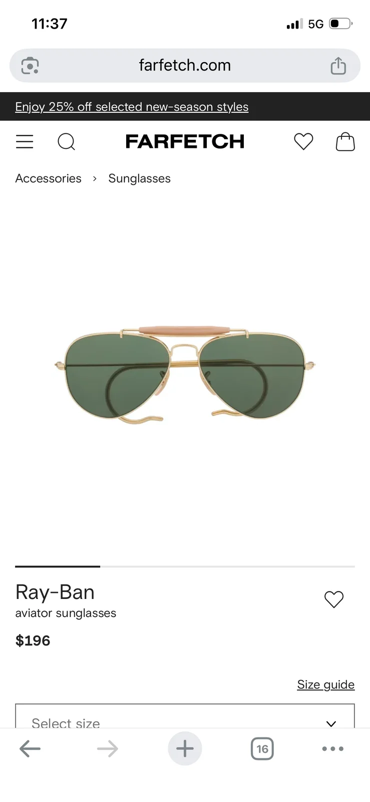 RAY BAN OUTDOORSMAN I RB3030 58 NOVE!!