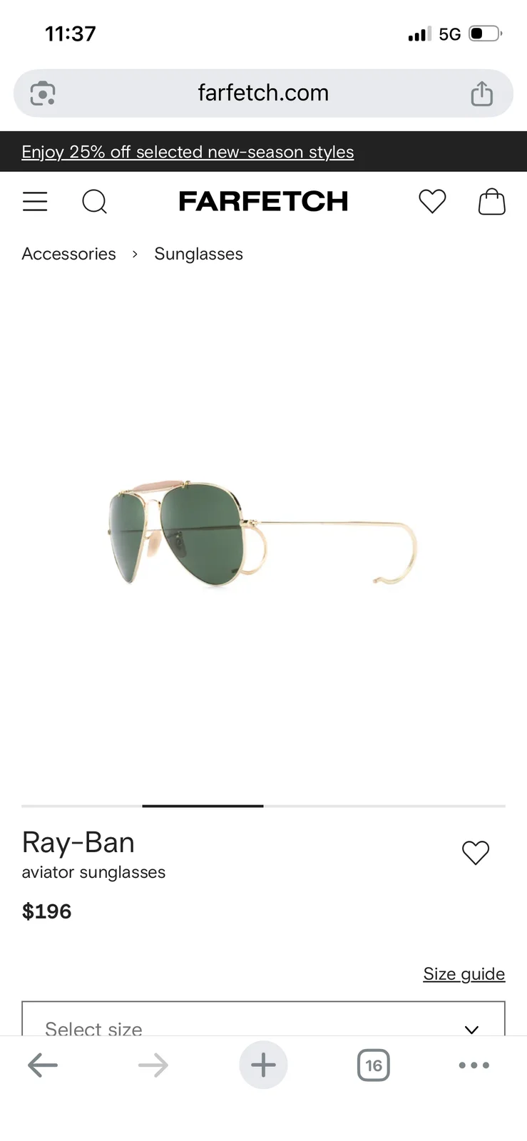 RAY BAN OUTDOORSMAN I RB3030 58 NOVE!!