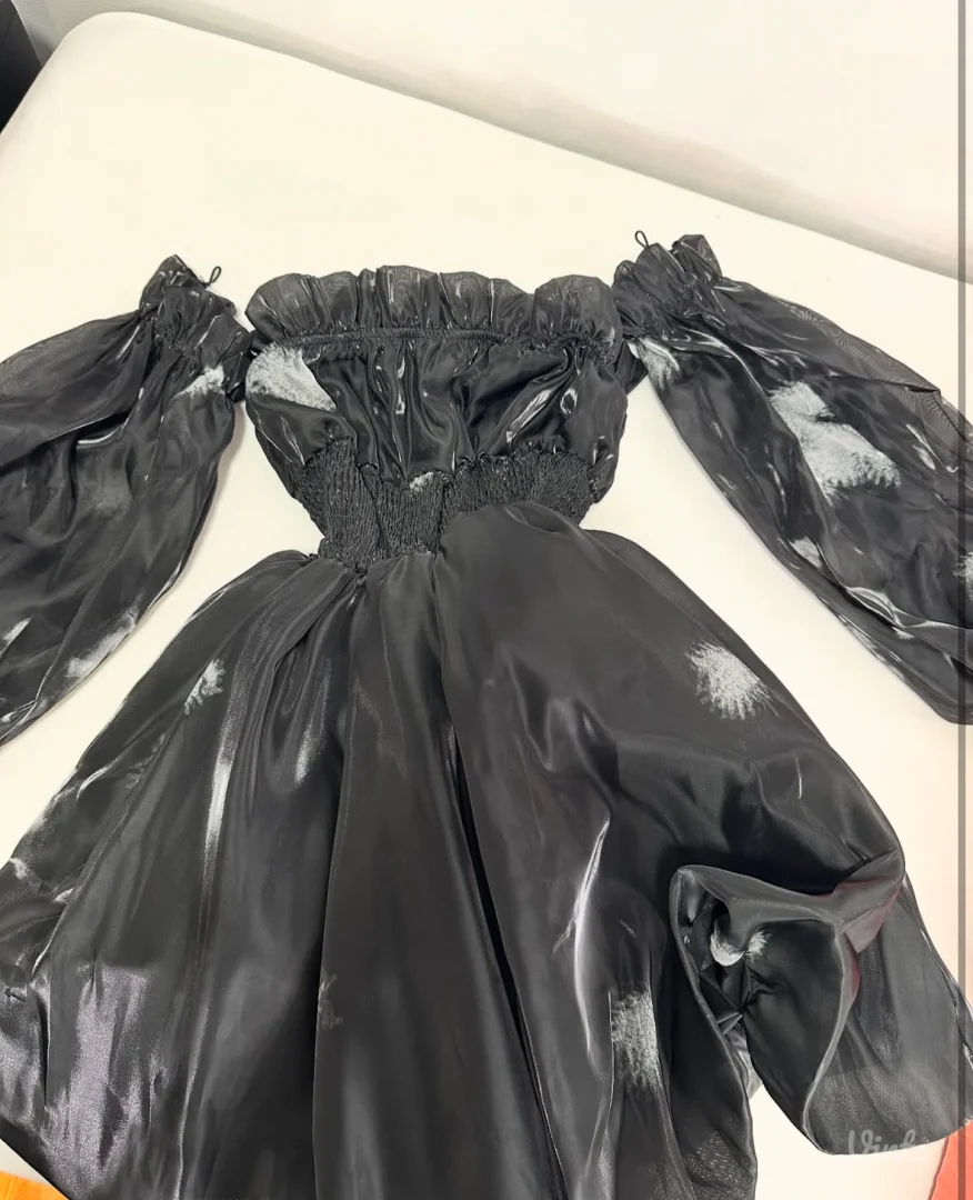 Crna svecana haljina