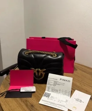 Pinko puff bag crna