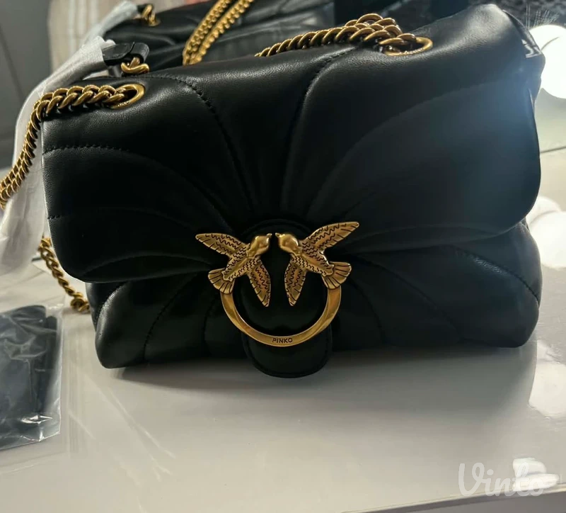 Pinko puff bag crna