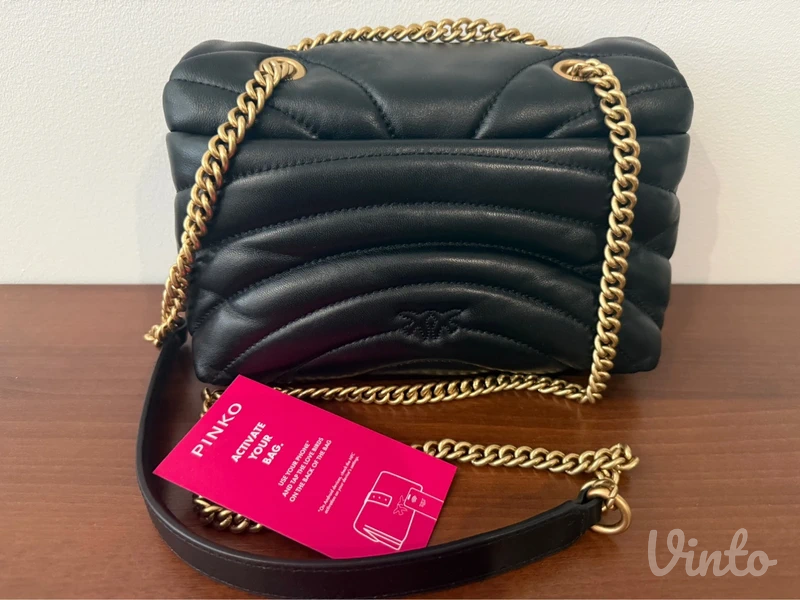 Pinko puff bag crna