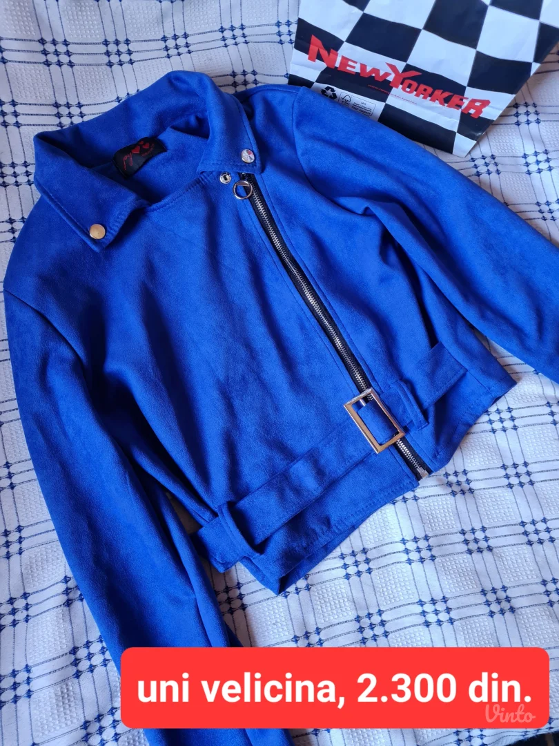 Plava jakna uni