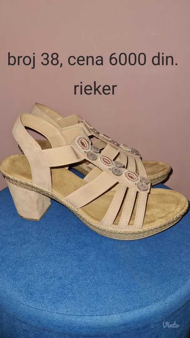 Rieker roze sandale 38