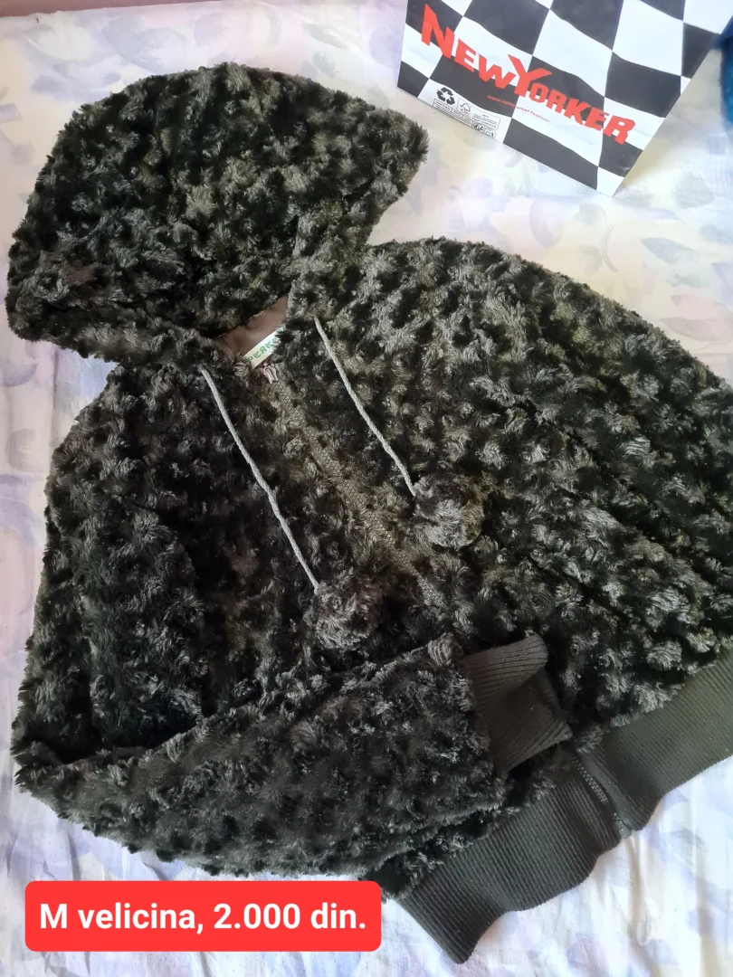 Zelena deblja jakna M