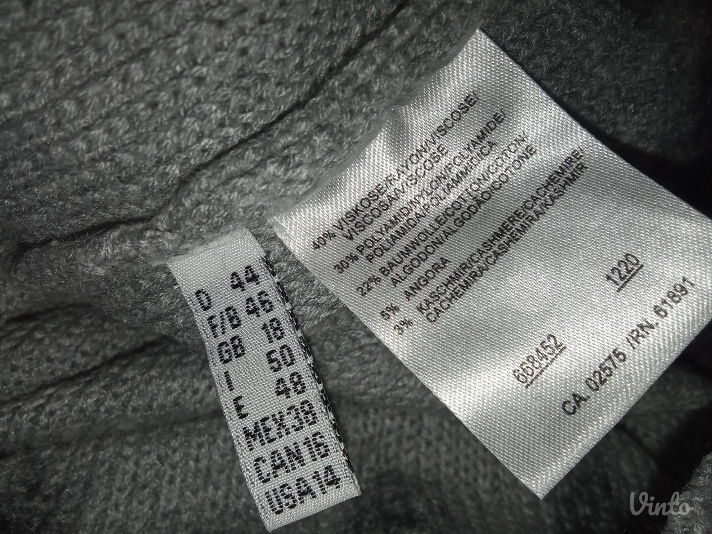 BLUE MOONsiva pletena haljina 44-46