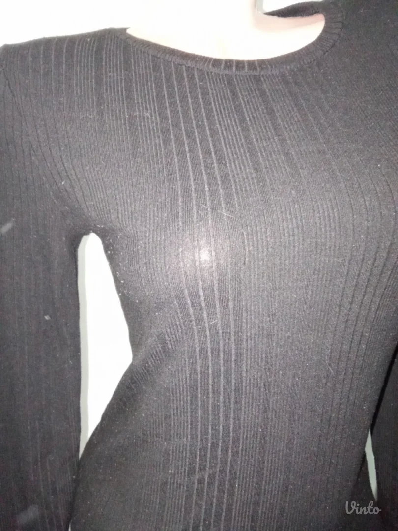 ❤️SINSAY❤️CRNA PAMUCNA TRIKOTAZNA HALJINA-S-M