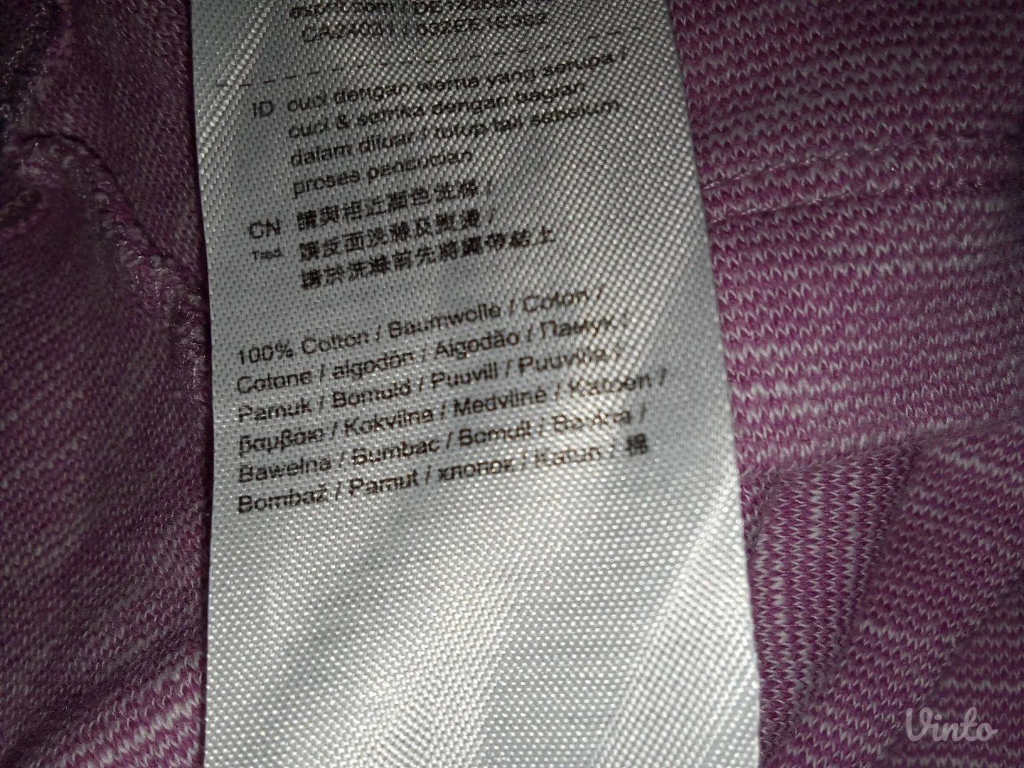 H&MNOVO-PAMUCNA LILA HALJINA L-40