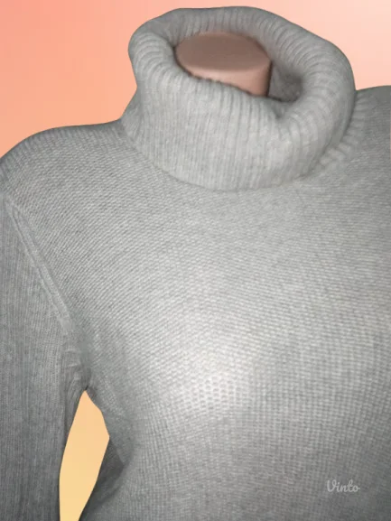 BLUE MOONsiva pletena haljina 44-46