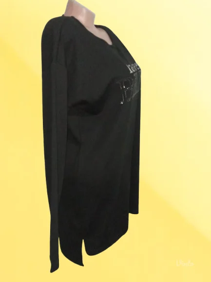 ❤️JANINA❤️NOVO-CRNA SA CIRKONIMA L-XL