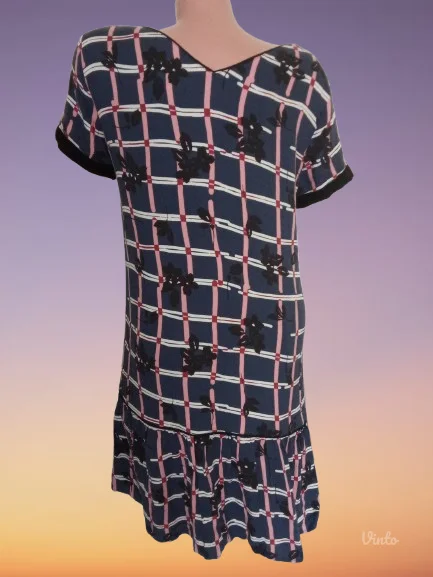 PROMOD-viskozna dvoslojna haljinaNOVO-L-XL