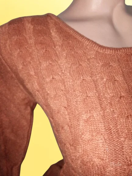 PREDOBRA PLETENA BOJE CIGLENOVO-M