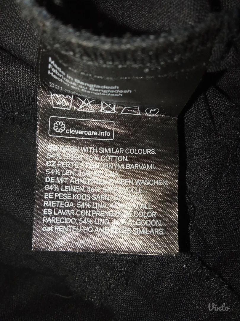 H&MNOVO-CRNA LANENA HALJINA M-L