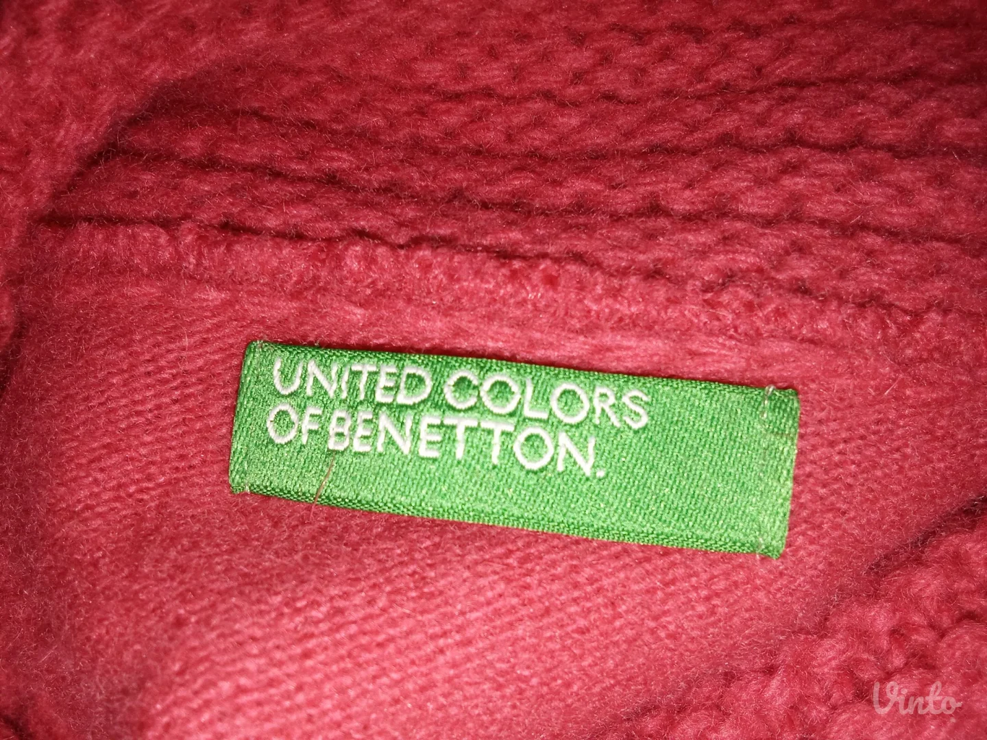 BENETTONCRVENA PLETENA HALJINA S-M