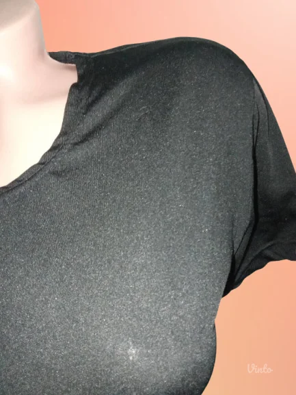 CRNA MOKRA LIKRA MAJICAM-L