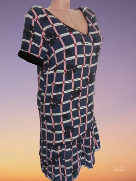 PROMOD-viskozna dvoslojna haljinaNOVO-L-XL