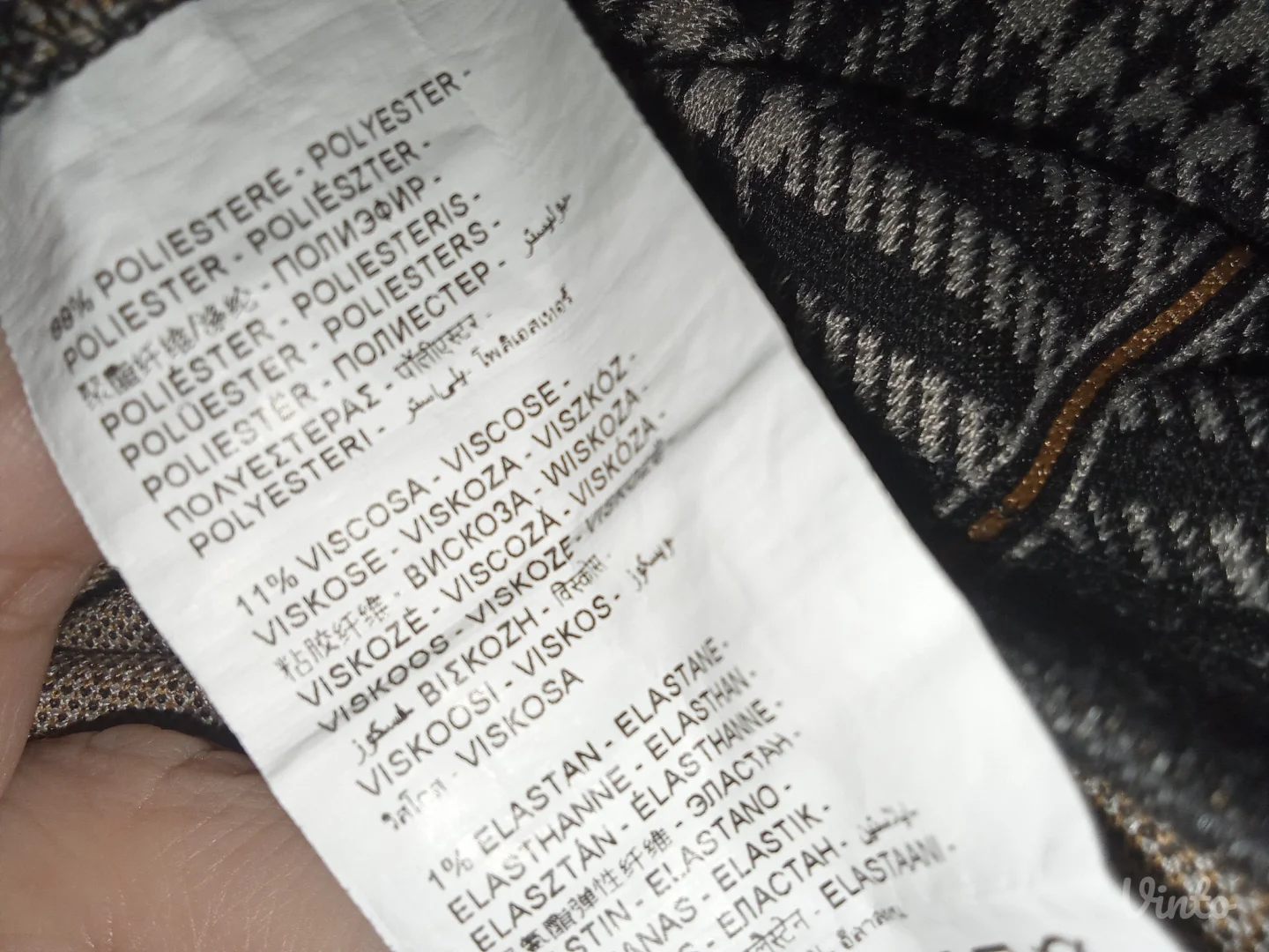 ❤️IWIE❤️NOVO-ŠTOF KARIRANA HALJINA S-M