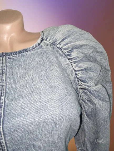 RIVER ISLANDTEKSAS HALJINA SA PUF RUKAVIMA M