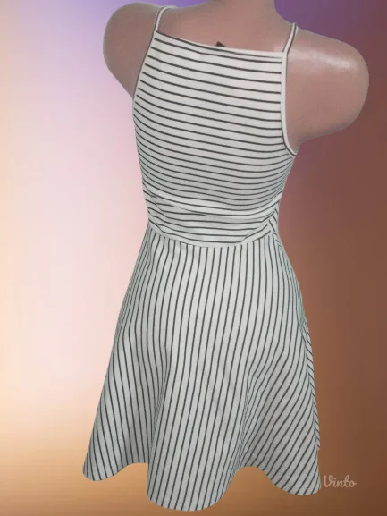 H&MPRUGASTA VISKOZNA HALJINA XS- S