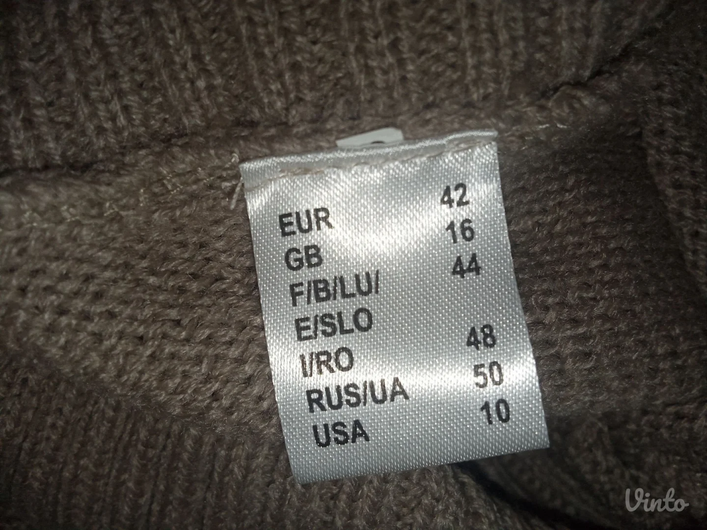 ❤️Braon pletena haljina❤️L-XL-42